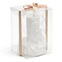 Свеча интерьерная &laquo;Романтика&raquo; 8&times;8&times;14 см, 286 г, 22 ч, белый
