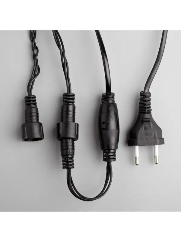 Гирлянда &laquo;Нить&raquo; 15 м, IP20, тёмная нить, 400 ламп, свечение мульти, 8 режимов, 220 В