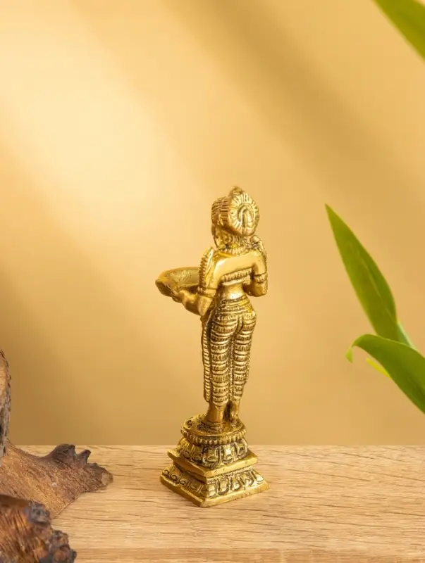 Подставка под благовония  Подставка под благовония "Лакшми" латунь 2,5х2,5х10 см