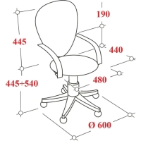 Кресло 0MX_VB_Echair-396 (LT) сетка/ткань черный пластик