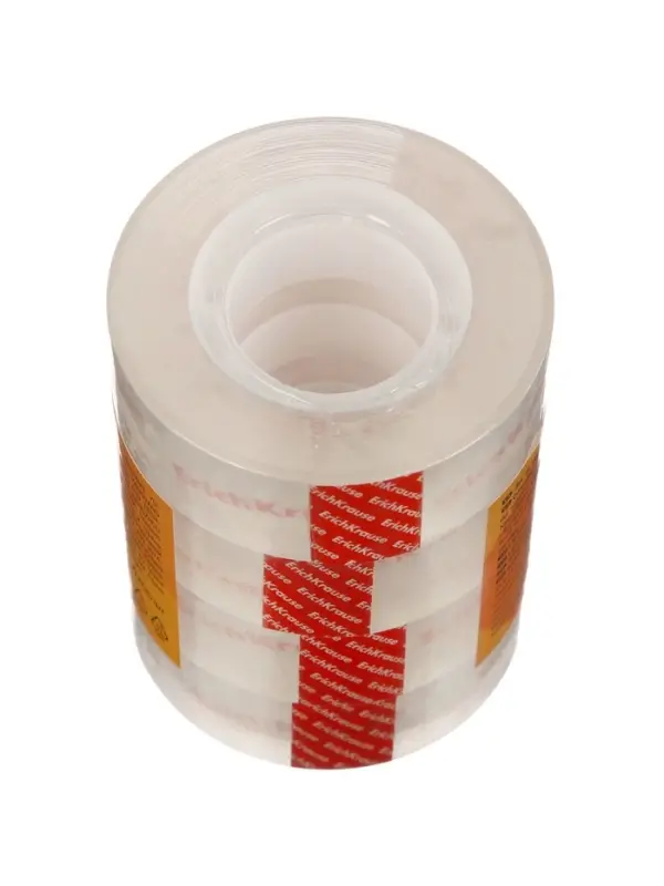 Клейкая лента ErichKrause Crystal, 18 мм &times; 33 м, повышенная прозрачность