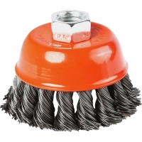 Корщетка для УШМ EDGE by PATRIOT d75мм, М14, чашка витая (813010006)