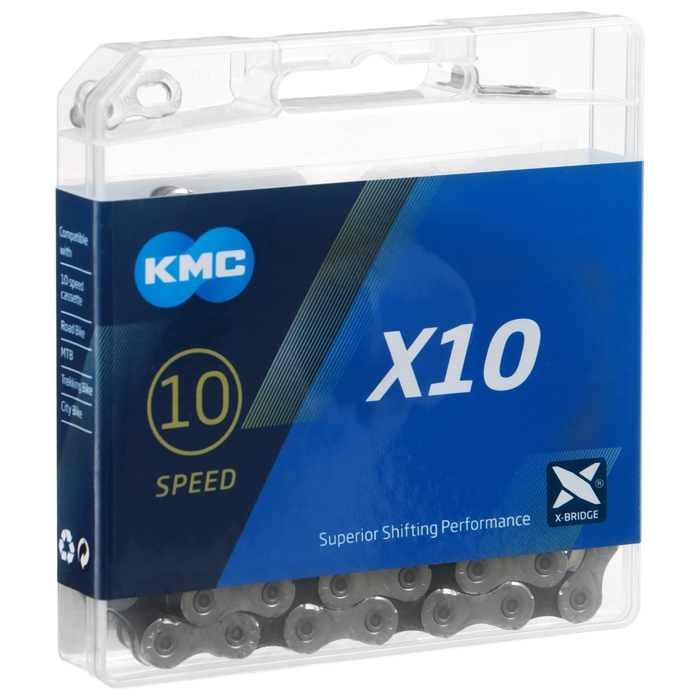 Цепь KMC X10, 10 скоростей, 116 звеньев Цепь KMC X10, 10 скоростей, 116 звеньев
