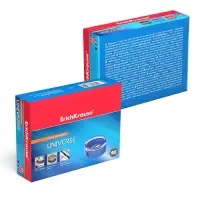 Точилка ErichKrause Universe, 1 отверстие, с контейнером, отверстие диаметром 8 мм, МИКС