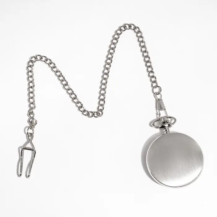 Часы карманные &laquo;Классика&raquo;, кварцевые, длина цепочки 40 см, циферблат d=4.5 см, под гравировку