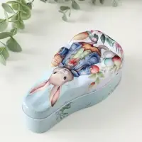 Шкатулка металл "Зайчик с пасхальными яичками" 4,6х7х14,3 см Шкатулка металл "Зайчик с пасхальными яичками" 4,6х7х14,3 см