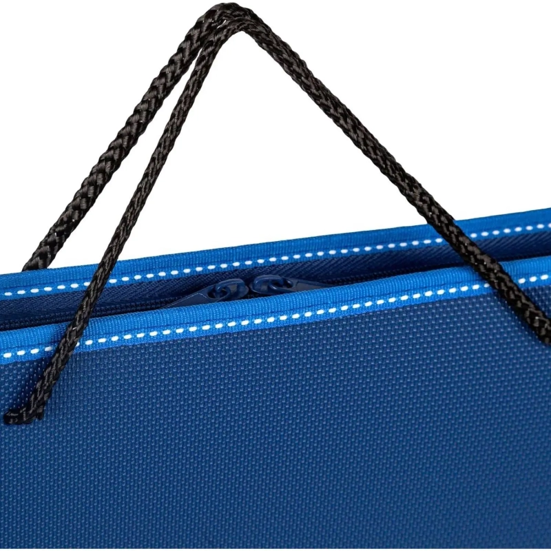 Папка-портфель на молнии синий с ручками