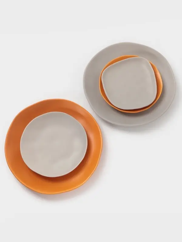 Тарелка Magistro Potter, d=26 см, фарфор, оранжевая