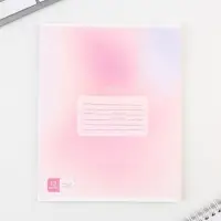 Тетрадь 12 листов в косую линейку, А5, на скрепке, блок №1 «Школьные принадлежности» МИКС