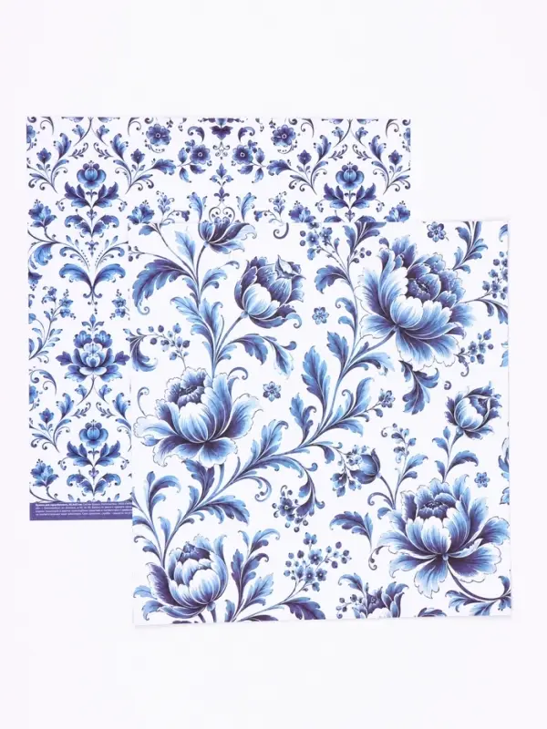 Бумага для скрапбукинга &laquo;Русские узоры&raquo;, 180 г/м, 30.5&times;32 см