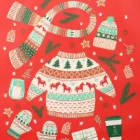 Пакет подарочный новогодний ламинированный, «Новый Год» , 26×12×32 см