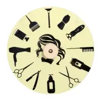 Часы настенные, интерьерные &laquo;Для парикмахерской&raquo;, дискретный ход, d=23 см