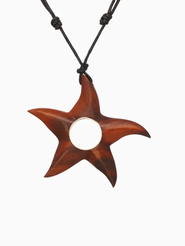Кулон &laquo;Звезда&raquo;, дерево соно