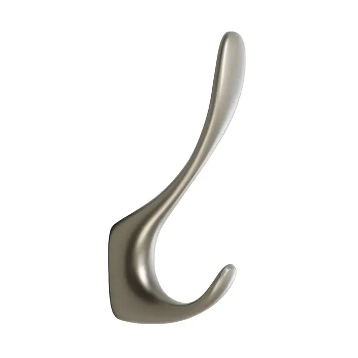 Крючок мебельный CAPPIO HEEL, двухрожковый, цвет графит