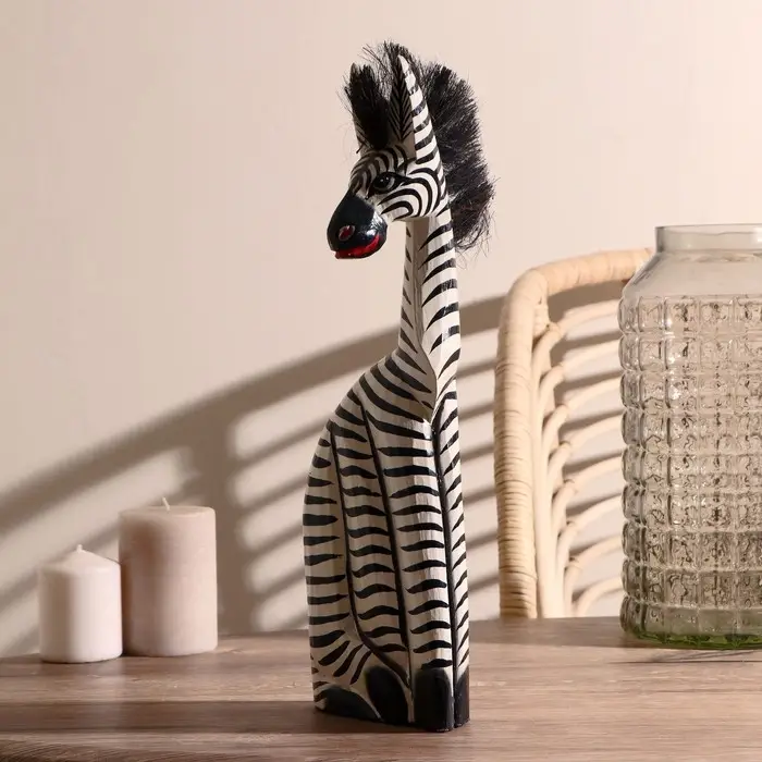 Сувенир дерево "Зебра Лира" 40х12х10 см
