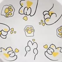 Миска &laquo;Лапа Кота&raquo;, 150 мл, 13&times;9 cм, керамика, белая