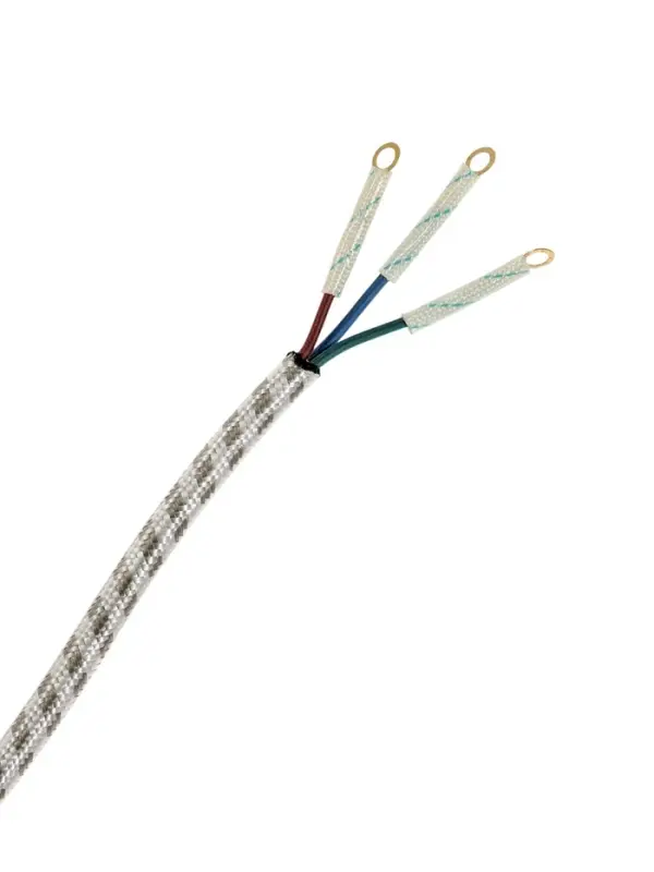 Шнур сетевой в тканевой оплетке с заземлением, 1.8 м, 2200 Вт, 3&times;0.75 мм&sup2;