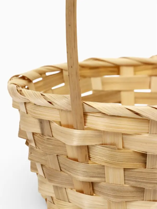 Набор корзин 3 шт 22х18x10 24х19x10 27х21x10 см ручка h=24/26/28 см натур