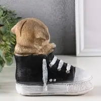 Копилка для денег &laquo;Кед со щенком Мопса&raquo;, 15.5&times;17&times;8 см