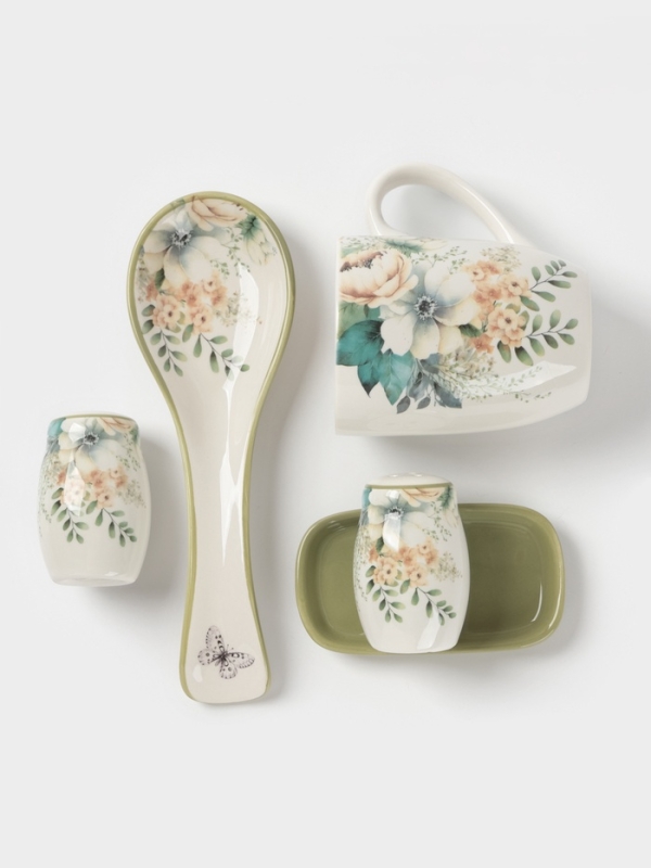 Лимонница Доляна  Лимонница Доляна "Цветы" цвет белый   9x9 см