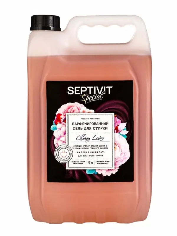 Гель для стирки Septivit Special  Гель для стирки Septivit Special "Cherry Love", 5л