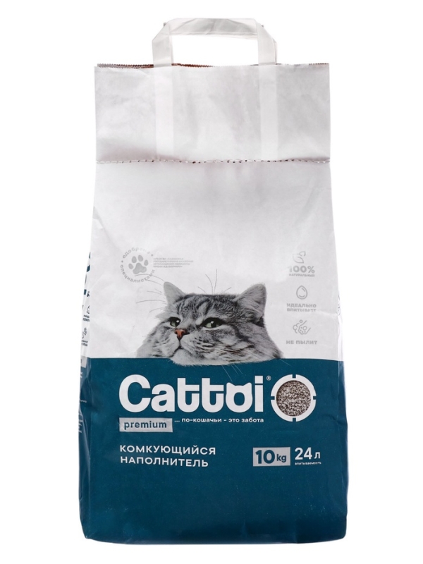 Наполнитель минеральный комкующийся Cattoi Premium 10 кг,пластиковый пакет Наполнитель минеральный комкующийся Cattoi Premium 10 кг,пластиковый пакет