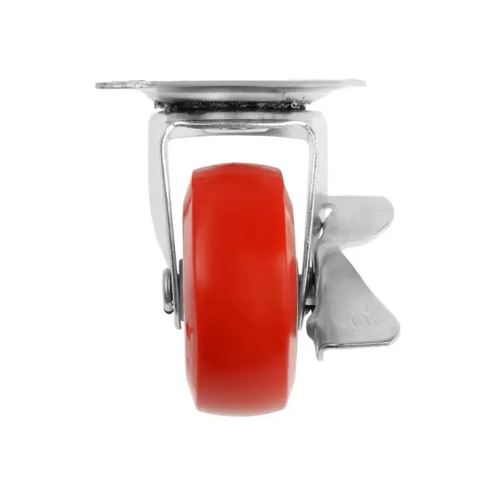 Колесо мебельное, d=65 мм, на площадке, с фиксатором, 4 шт. TMP