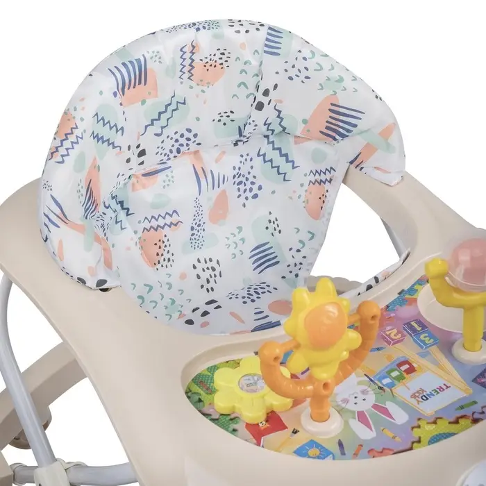 Ходунки «Верный друг», 7 колес, муз. игрушки, бежевый