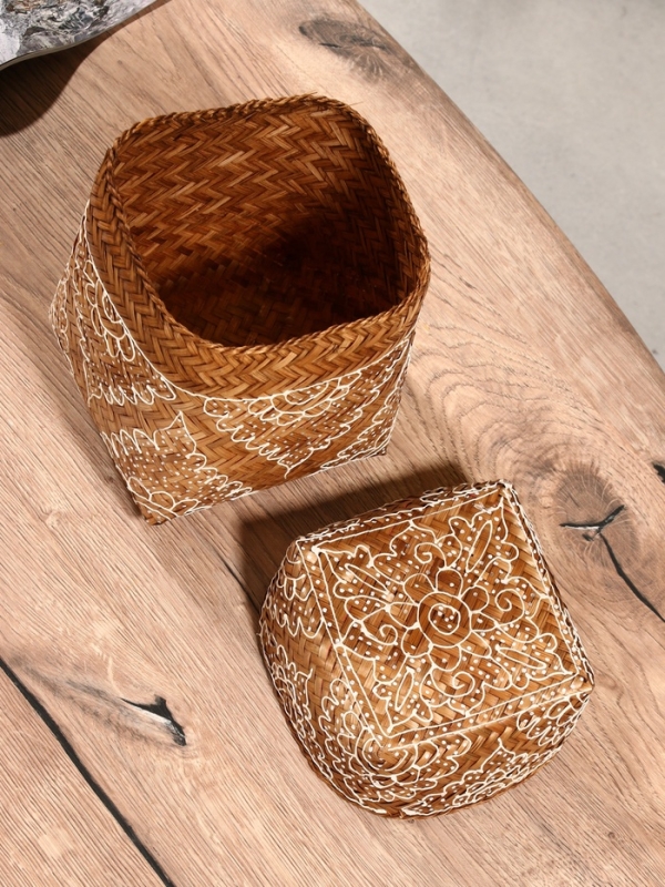 Корзинка плетеная "Морокко" 14х14х23 см