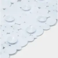 Коврик для ванной на присосках Доляна &laquo;Мрамор&raquo;, 65&times;32 см, белый