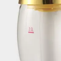 Башня пивная Gold, колба для льда, с подсветкой, 2 л, пластик, батарейки AG3, золотистая