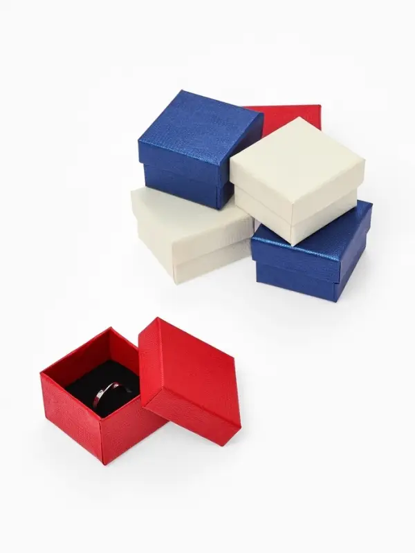 Коробочка подарочная под кольцо, серьги &laquo;Животный принт&raquo;, 5&times;5 см, (размер полезной части 4.5&times;4.5 см), вставка чёрная, МИКС