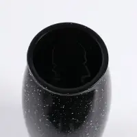 Ваза &laquo;Крапле&raquo;, h=23 см, стекло, чёрная