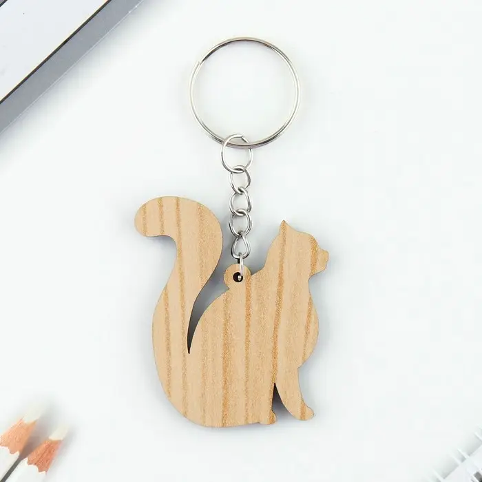 Брелок для ключей деревянный «Овен» знак зодиака, 4,5 х 6 см