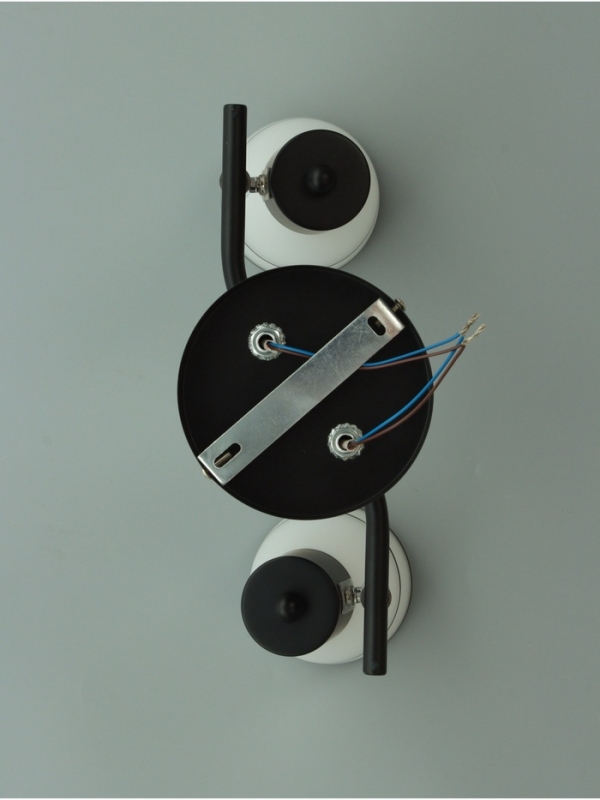 Спот Спот "Айрис" 2хЕ14 40Вт черный 38х18х22 см