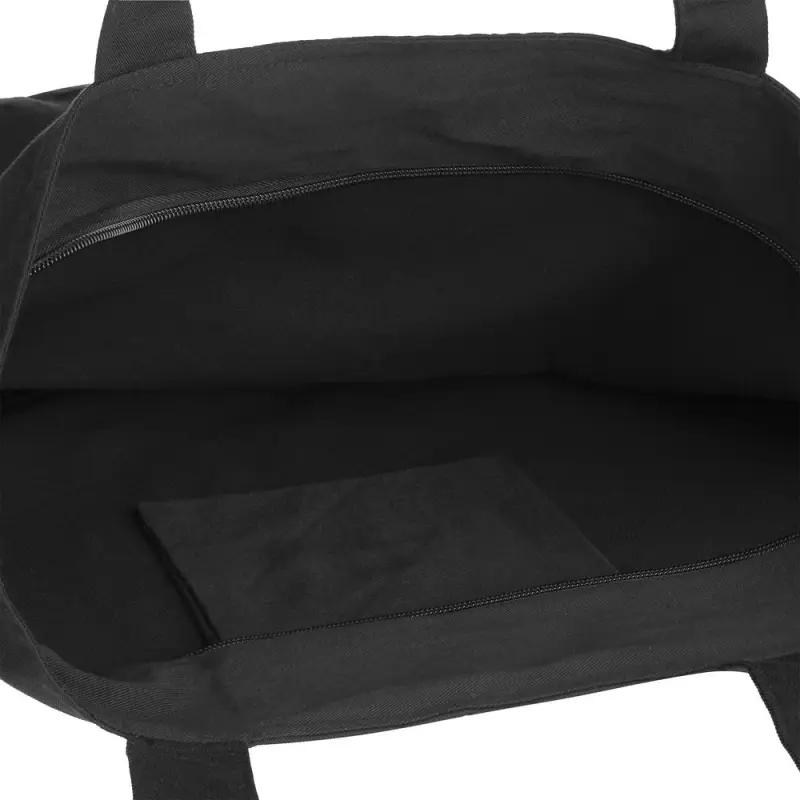 Сумка для покупок на молнии Shopaholic Zip, черная Сумка для покупок на молнии Shopaholic Zip, черная