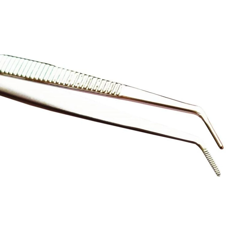 Пинцет зубной изогнутый, 150х1мм, SD-0007-05