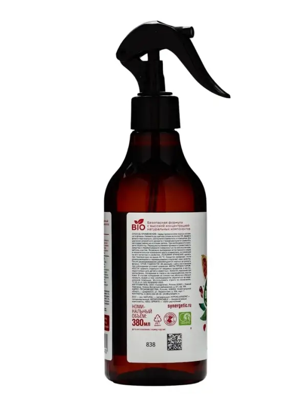 Освежитель воздуха Synergetic «Гранат и франжипани», 380 мл Освежитель воздуха Synergetic «Гранат и франжипани», 380 мл