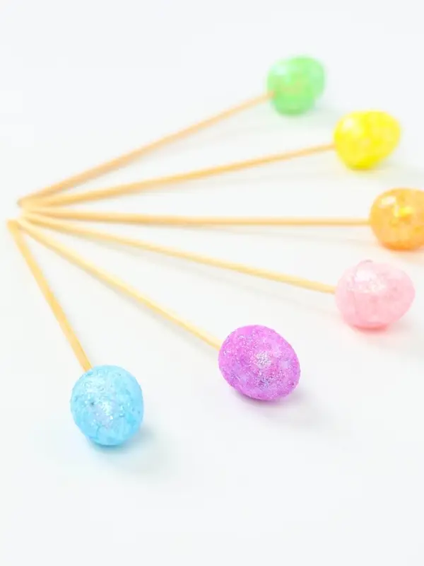 Шпажки "Пасха" блестки, набор 6 шт