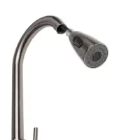 Смеситель для кухни ZEIN Z4961, нержавеющая сталь, с выдвижной лейкой, 2 режима, серый