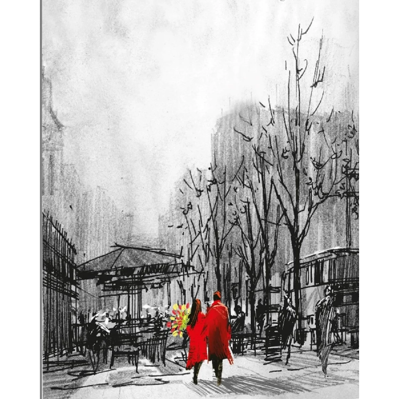 Пакет подарочный (M) Влюбленный в городе, 151802285