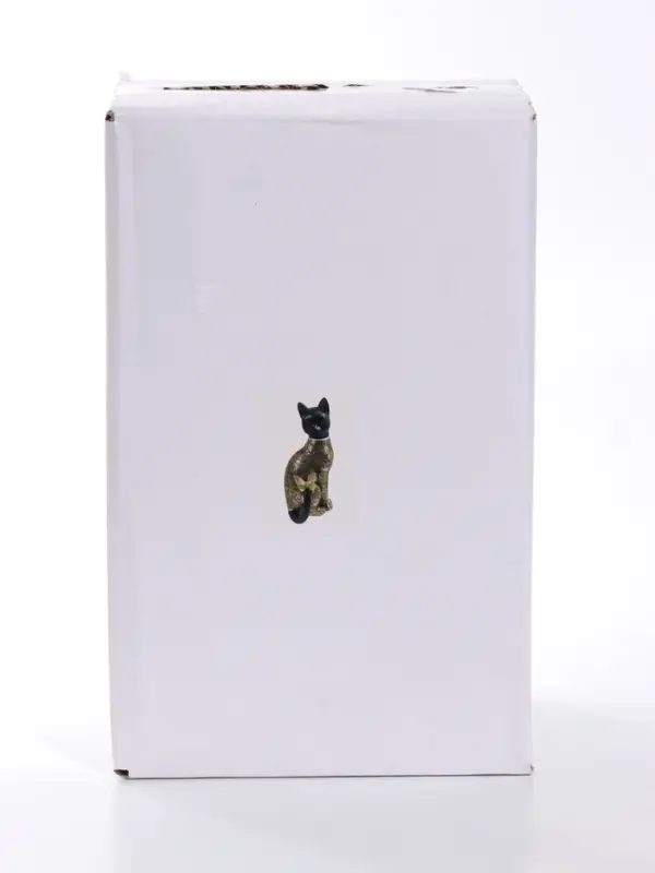 Фигурка полистоун &laquo;Чёрная кошечка с бабочкой&raquo;, 13.5&times;11.5&times;24 см