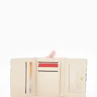 Кошелёк женский на кнопке, 10.5&times;2.5&times;8.5 см, с цветочным принтом, бирюзовый