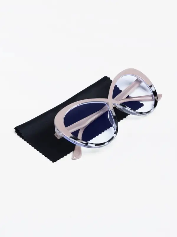 Салфетка для очков «Нежность», в индивидуальной упаковке, чёрная