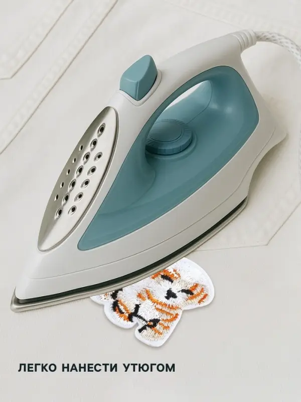 Термоаппликация &laquo;Собака&raquo;, 5.5&times;3.8 см, бежевая