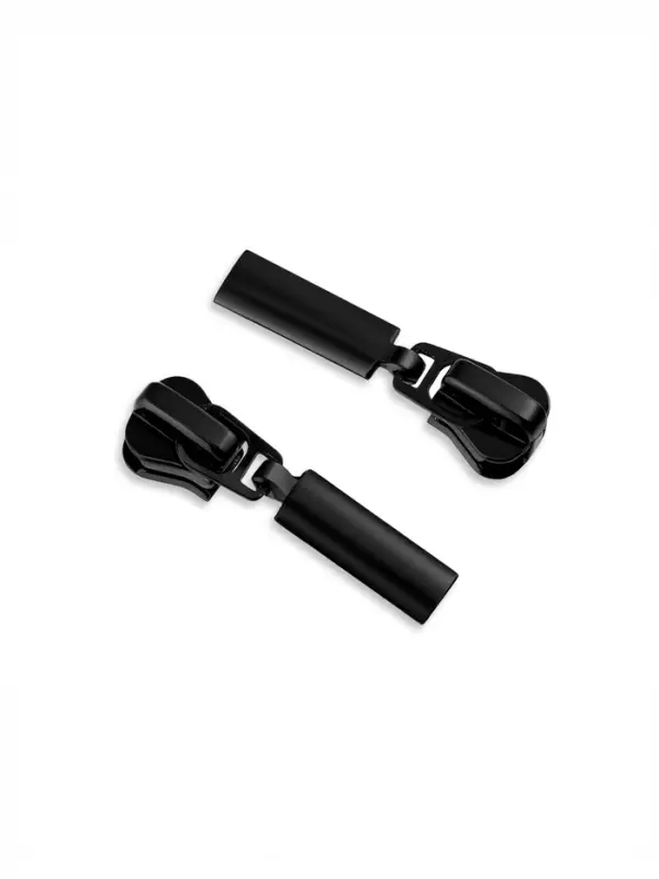 Бегунок для молнии &laquo;Трактор&raquo;, №5, прямоугольный, 10 шт., чёрный