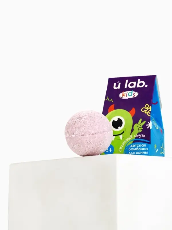 Бомбочка детская для ванны &laquo;Монстрики&raquo;, аромат ежевичный смузи 40 г, URAL LAB