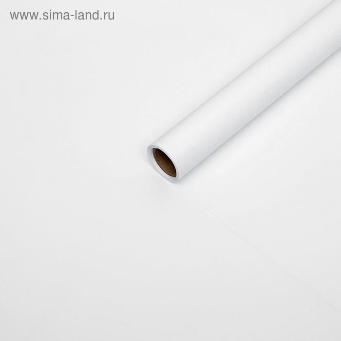 Пленка для цветов Пленка для цветов "Люкс", матовая, белая, 0,6 х 10 м, 200 г, 40 мкм