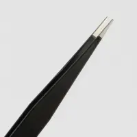 Пинцеты для наращивания ресниц, набор - 2 шт., 12.5 см, чёрные