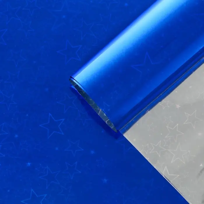 Бумага голографическая «Звездопад», синяя, 70×100 см Бумага голографическая «Звездопад», синяя, 70×100 см